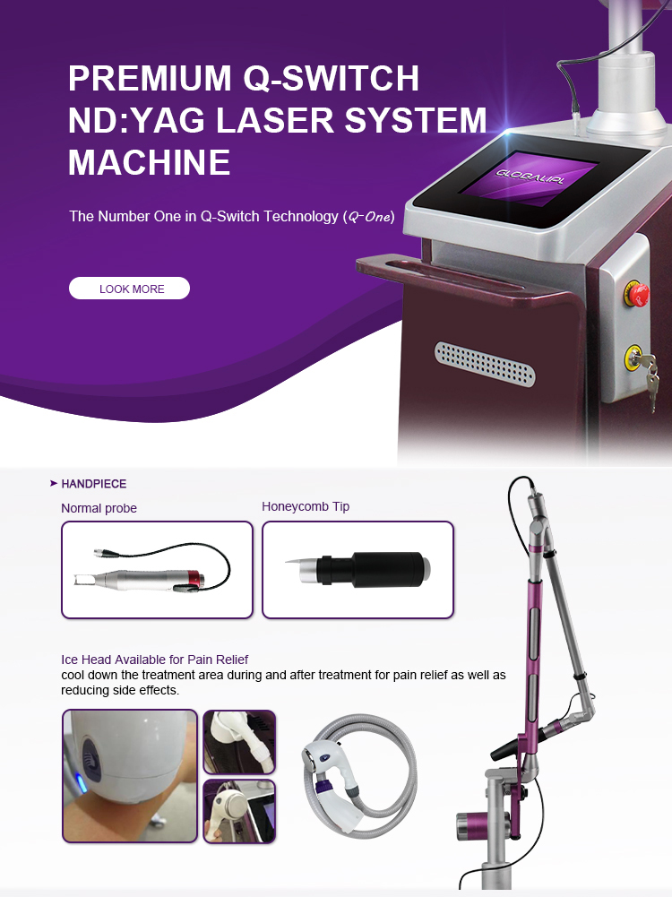 1064/532nm YAG Laser Tattoo Removal Machine US412C