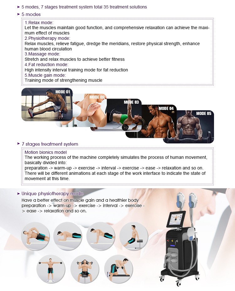 Hiemt Muscle Stimulator Body Emsp Belly Fat Reducing Machine US380B-4H