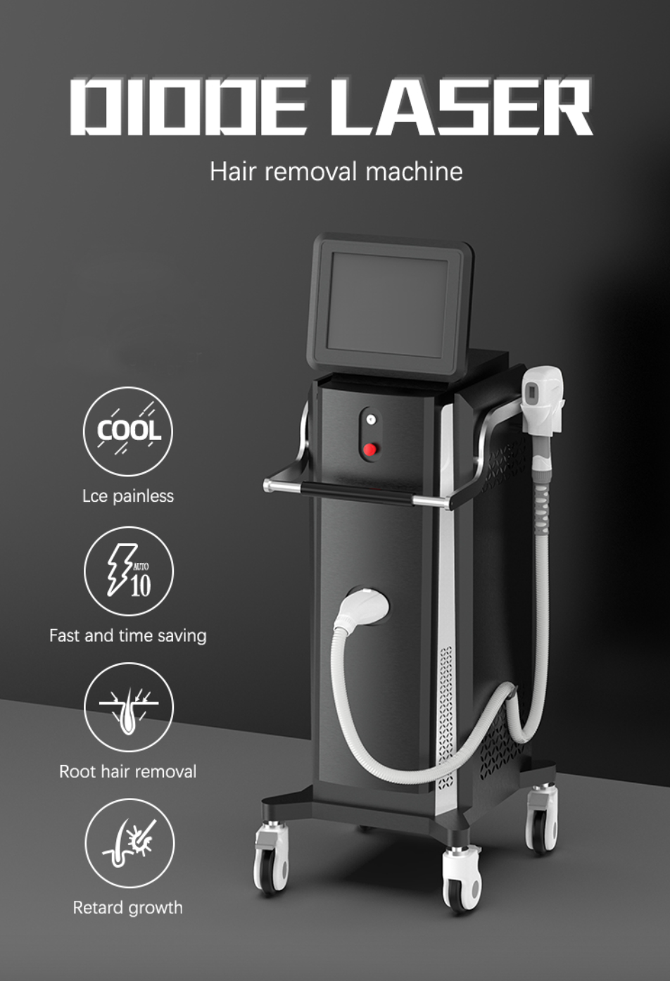 US450 755 810 1064nm Diode Laser Hair Removal Machine